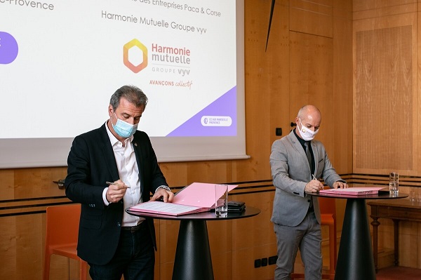 Signature Partenariat CCIAMP Harmonie Mutuelle