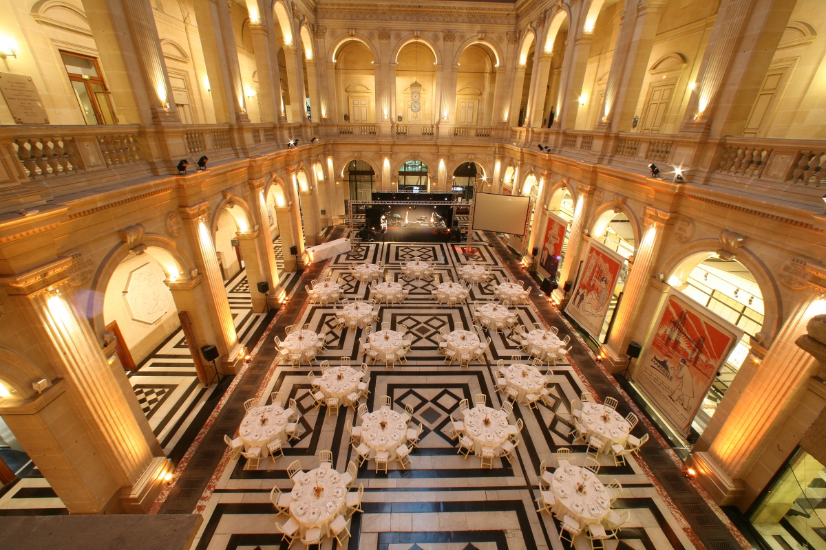 hall palais de la bourse configuration diner