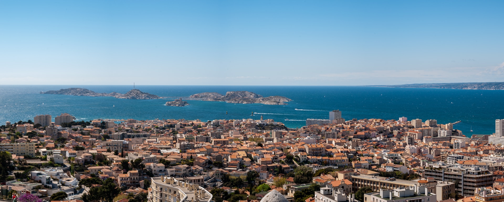 photo aérienne marseille et mer