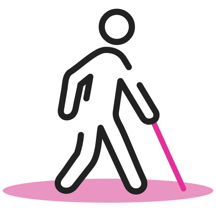 handicap-vue sombre rose
