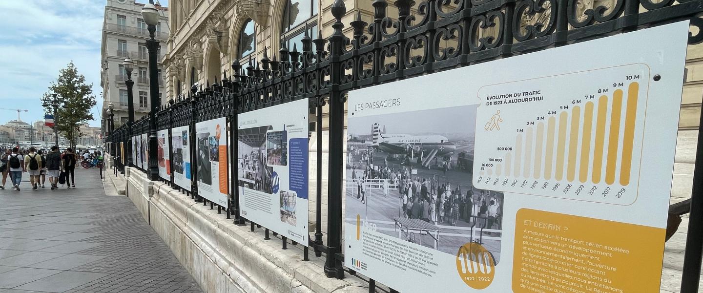 Exposition 100 ans aéroport Marseille Provence 