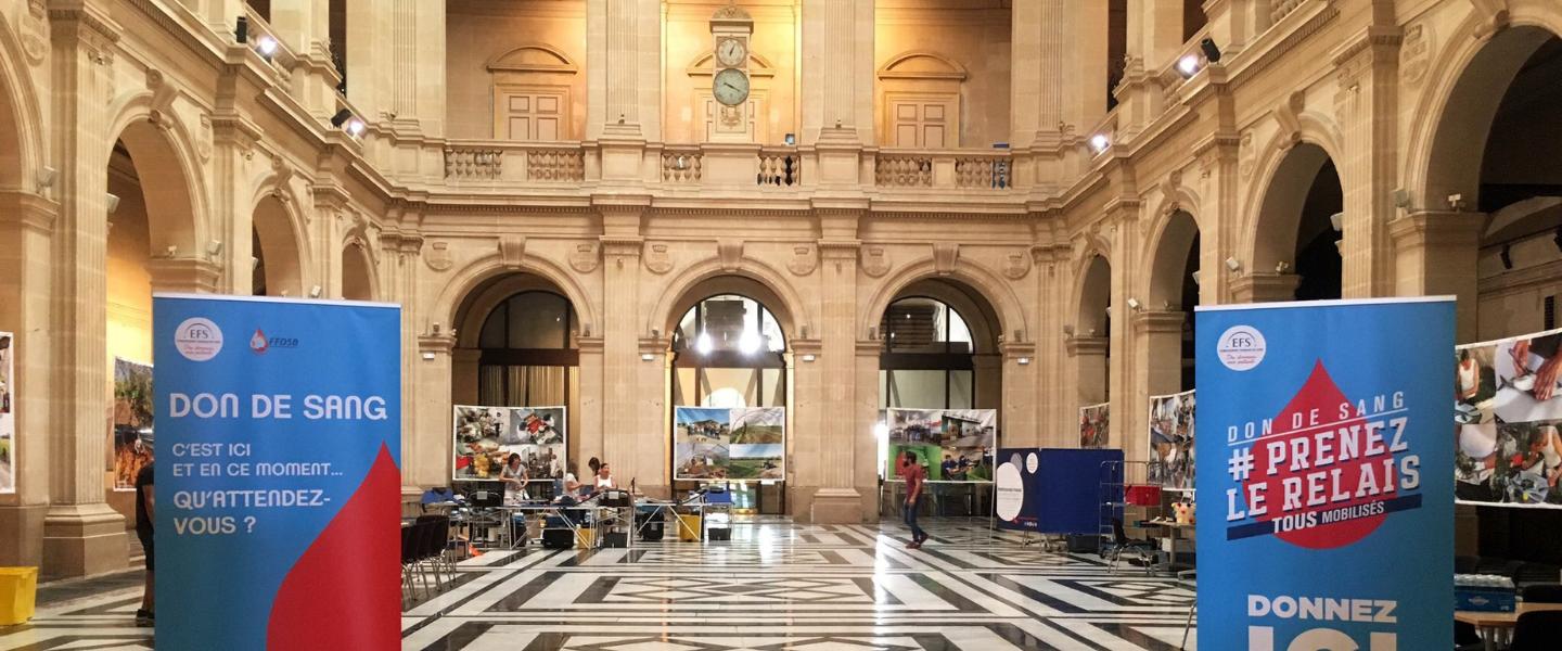 Collecte de sang au Palais de la Bourse 
