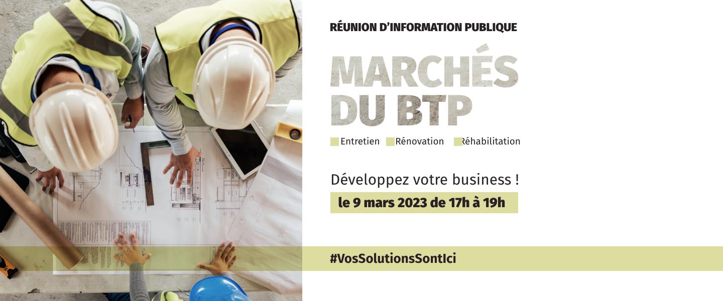 Réunion d'information marchés BTP Métropole