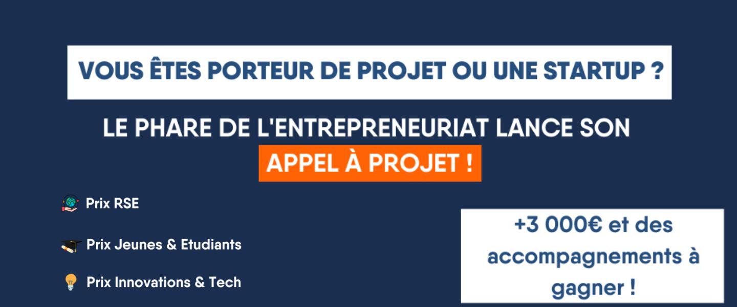 Appel à projets Phare de l'Entrepreneuriat