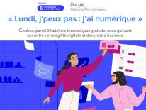 Visuel agenda Google Ateliers numériques PACA CCI